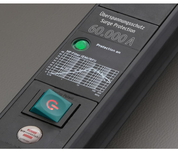 BRENNENSTUHL Premium-Line - 6 gniazd, 2x USB, 3m czarna 60.000A 1951164603 - 1199738 - zdjęcie 4